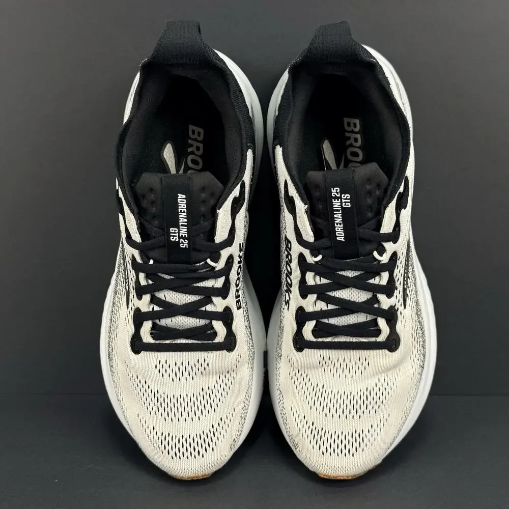 Brooks Adrenaline 25 GTS Women’s Size 10 White Black Running Shoes 1204431B
